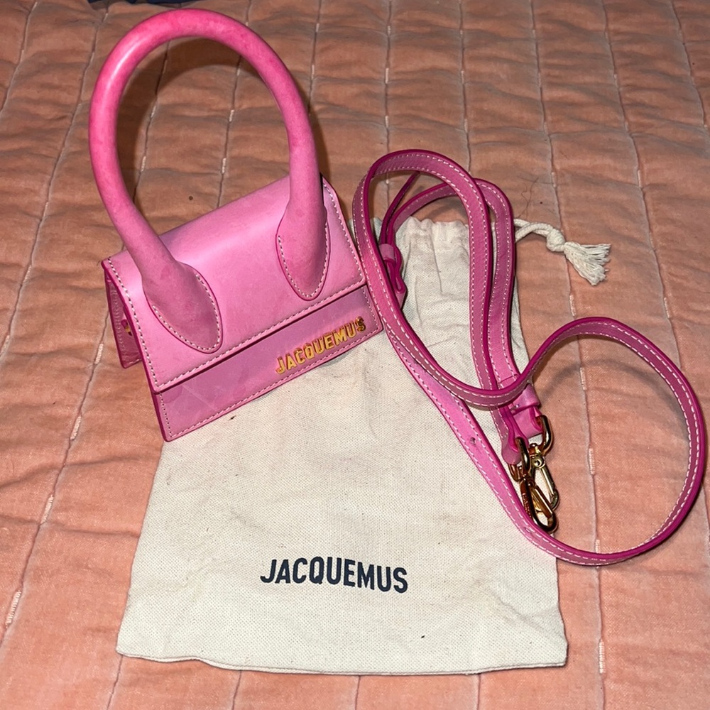 Twice worn Jacquemus Pink ‘Le Chiquito’ Clutch